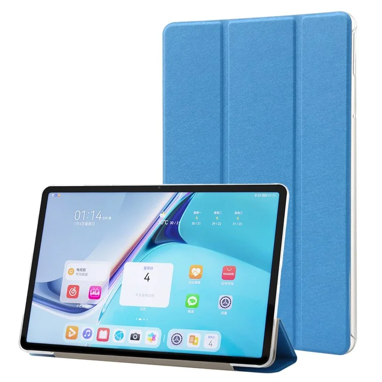 Para Huawei Matepad Pro 11 (2022) Caso de Proteção de Textura de Seda - Bebê Azul