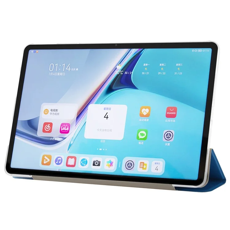 Para Huawei Matepad Pro 11 (2022) Caso de Proteção de Textura de Seda - Bebê Azul