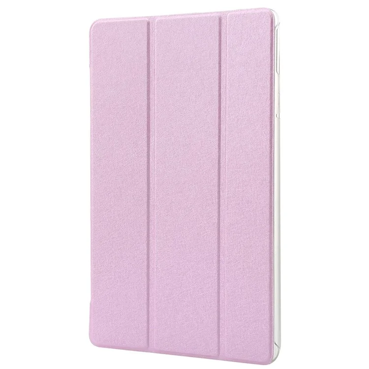 Für Huawei Matepad Pro 11 (2022) Seiden Textur Schutzhülle PU Leder Tri-fold Stand Folio Cover - Rosa