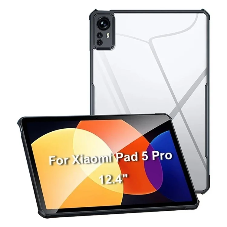 Custodia Antidrop Xundd Per Xiaomi Pad 5 Pro 12.4 (2022) Copertura a Prova di Shock TPU Acrilico Transparente Tablet Case