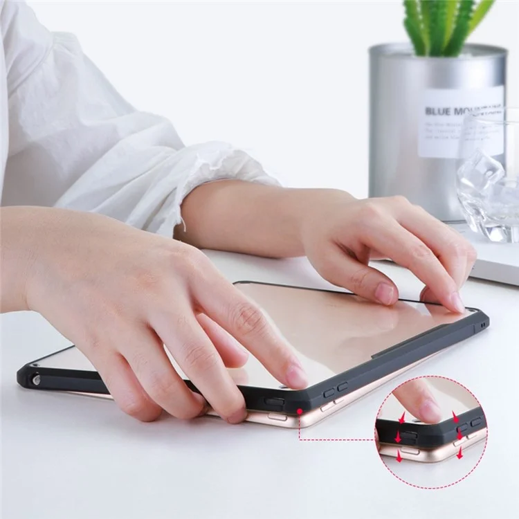 XUNDD Para iPad 10.2 (2021) / (2019) / (2020) Protective Case Anti-Drop Tablet Cover TPU Acrylic Transparent Shockproof Case
