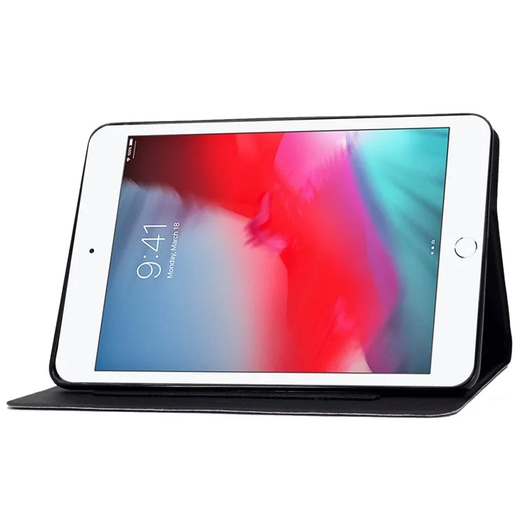 Para iPad Mini 1 / 2 / 3 / 4 / mini (2019) de 7.9 pulgadas Funda tipo libro con impresión de patrones, magnética, de piel sintética (PU), plegable, con soporte y ranuras para tarjetas - Libro colorido