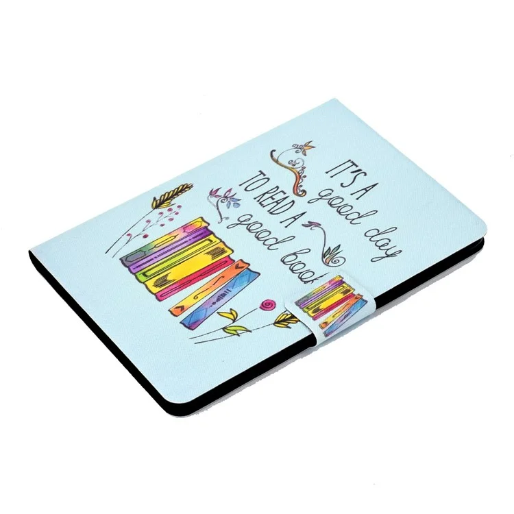 Para iPad Mini 1 / 2 / 3 / 4 / mini (2019) de 7.9 pulgadas Funda tipo libro con impresión de patrones, magnética, de piel sintética (PU), plegable, con soporte y ranuras para tarjetas - Libro colorido
