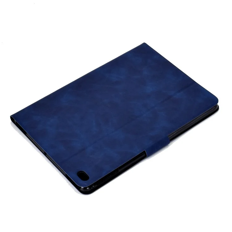 Para Ipad Air (2013) / Air 2 / Ipad 9.7 Pulgadas (2017) /(2018) Case a Prueba de Choque Textura PU Cuero Tableta Folio Flip Cover Well-Protection Stand Con Soporte de Tarjeta - Azul