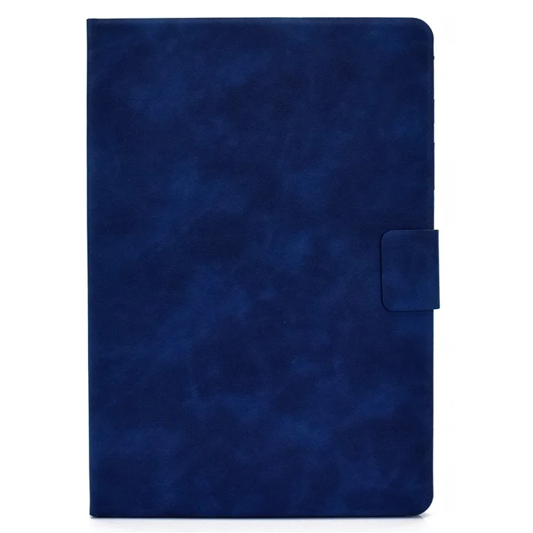 Per Ipad Air (2013) / Air 2 / Ipad 9,7 Pollici (2017) /(2018) Shock Aound Case Cowhide Texture PU Leather Tablet Follio Flip Cover Well Protection Case Con Supporto Per Carta - Blu