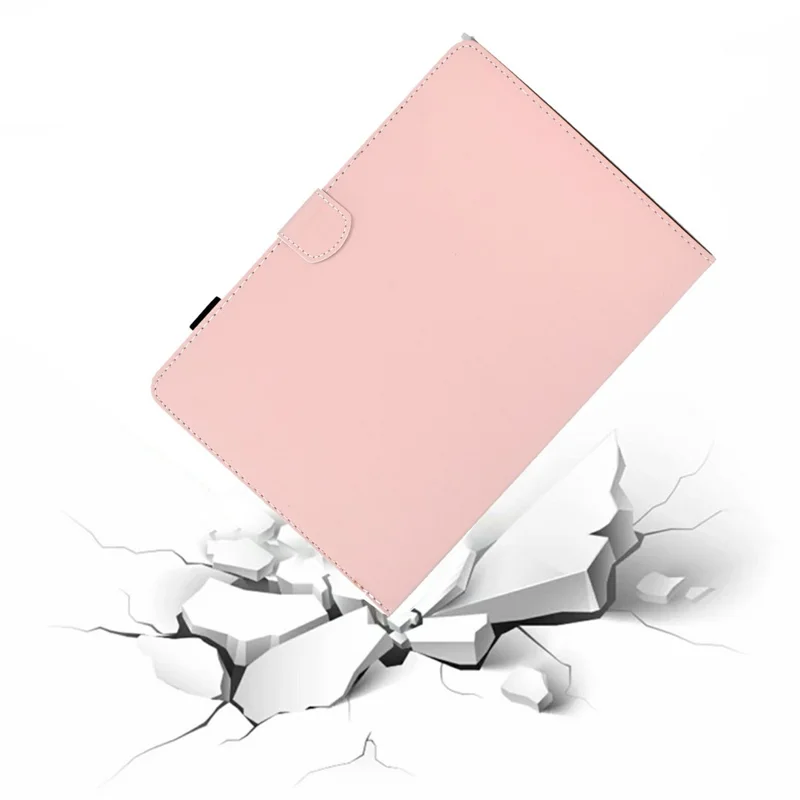 For Amazon Kindle Paperwhite 5 (2021) Solid Color Magnetic Clasp Stand Case PU Leather Shockproof Cover with Card Slots - Pink