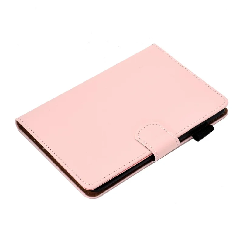 For Amazon Kindle Paperwhite 5 (2021) Solid Color Magnetic Clasp Stand Case PU Leather Shockproof Cover with Card Slots - Pink