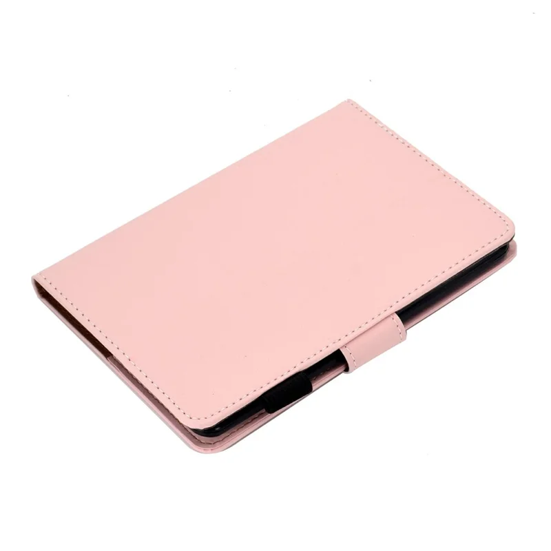 For Amazon Kindle Paperwhite 5 (2021) Solid Color Magnetic Clasp Stand Case PU Leather Shockproof Cover with Card Slots - Pink
