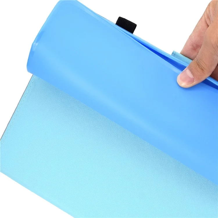 Pour Samsung Galaxy Tab A 10.1 (2019) (T510 / T515) Étui de tablette imprimé motif cousu Fermeture magnétique Étui en cuir PU Support avec fentes pour cartes - Marbre coloré