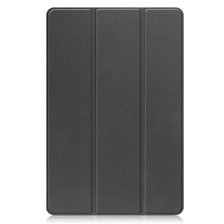 Para Lenovo Tab P11 Pro Gen 2 Estuche con Soporte Plegable Tri-fold de Cuero PU Función de Activación / Suspensión Automática Cubierta a Prueba de Caídas - Negro