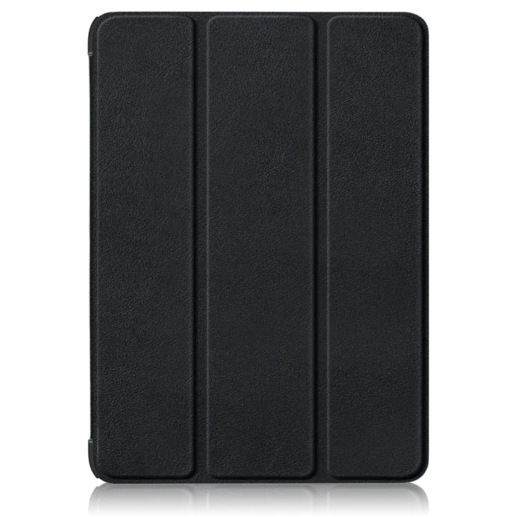 For iPad (2025) / 10.9 (2022) PU Leather Tablet Case Trifold Stand Full Protection Tablet Cover - Black