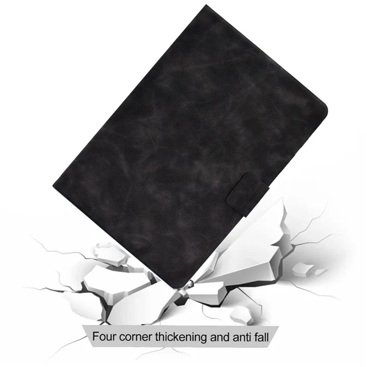 Für Lenovo Legion Y700 Tb-9707f Anti-drop-tablet-hülle Cowide Textur PU Leder Folio Flip Cover Well-Protection Stand Hülle Mit Kartenhalter - Grau