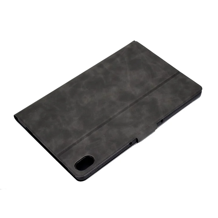 Für Lenovo Legion Y700 Tb-9707f Anti-drop-tablet-hülle Cowide Textur PU Leder Folio Flip Cover Well-Protection Stand Hülle Mit Kartenhalter - Grau