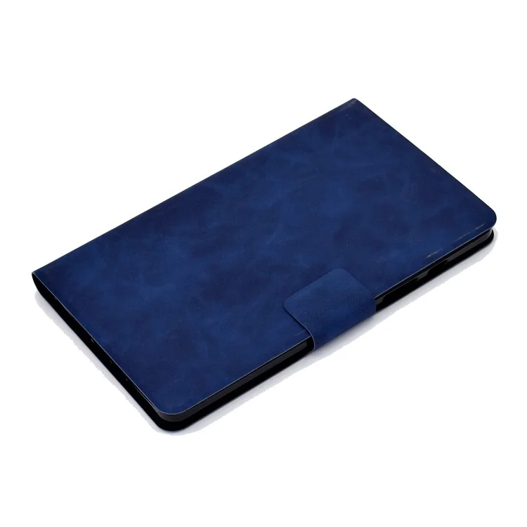 Для Samsung Galaxy Tab A 8.0 (2019) SM-T290 (Wi-Fi) / SM-T295 (LTE) Антифлянный Таблетка Корпус-корпус Текстура Кожи Кожа Кожа Фолио-крышки с Держателем Карты с Держателем Карты - Синий