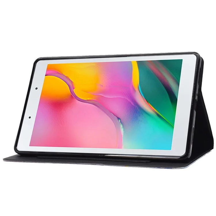 Pour Samsung Galaxy Tab A 8.0 (2019) SM-T290 (Wi-Fi) / SM-T295 (LTE) Modèle de Comprimés de Protection Magnétique Imprimés Avec Support Avec Support / Machines à Sous de Cartes - Livre Coloré
