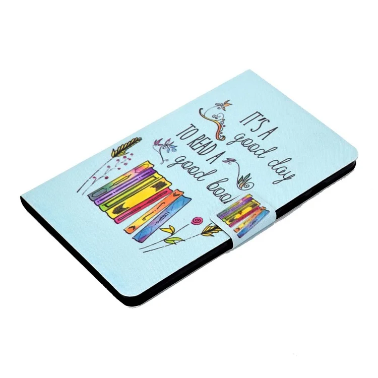 Pour Samsung Galaxy Tab A 8.0 (2019) SM-T290 (Wi-Fi) / SM-T295 (LTE) Modèle de Comprimés de Protection Magnétique Imprimés Avec Support Avec Support / Machines à Sous de Cartes - Livre Coloré