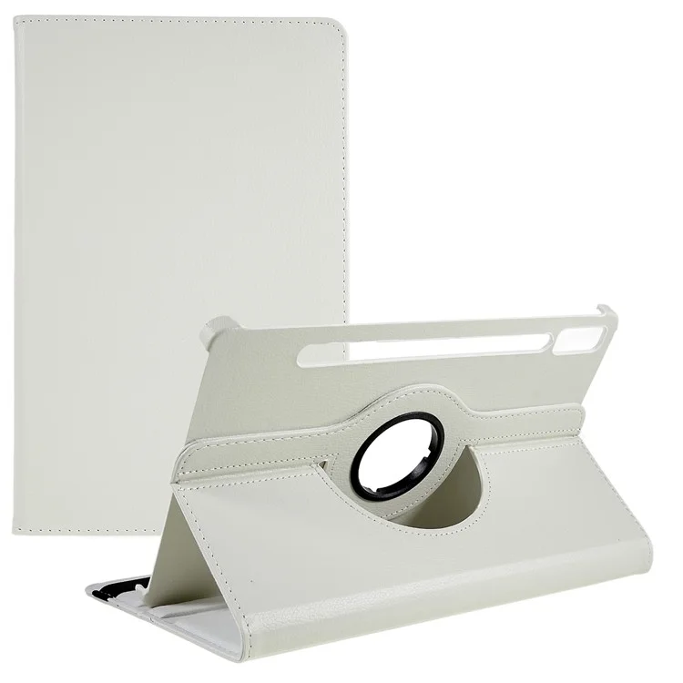 Shockper -case Для Lenovo Pad Pro 2022 11,2 ", 360 Градусов Вращающейся Стойки Защиты Таблеток pu Leather + PC Cover Shell - Белый