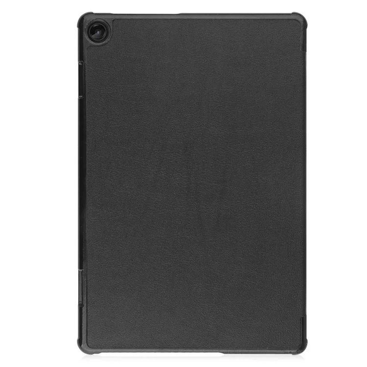 Pour Lenovo Tab M10 (Gen 3) pu Cuir Trifold Stand Cover Smart Case Avec Sommeil Automatique / se Réveiller - le Noir