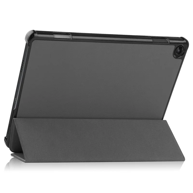 Funda de cuero sintético con soporte tríptico para Lenovo Tab M10 (3ª generación) TB-328FU/TB-328XU, con activación/desactivación automática - Gris