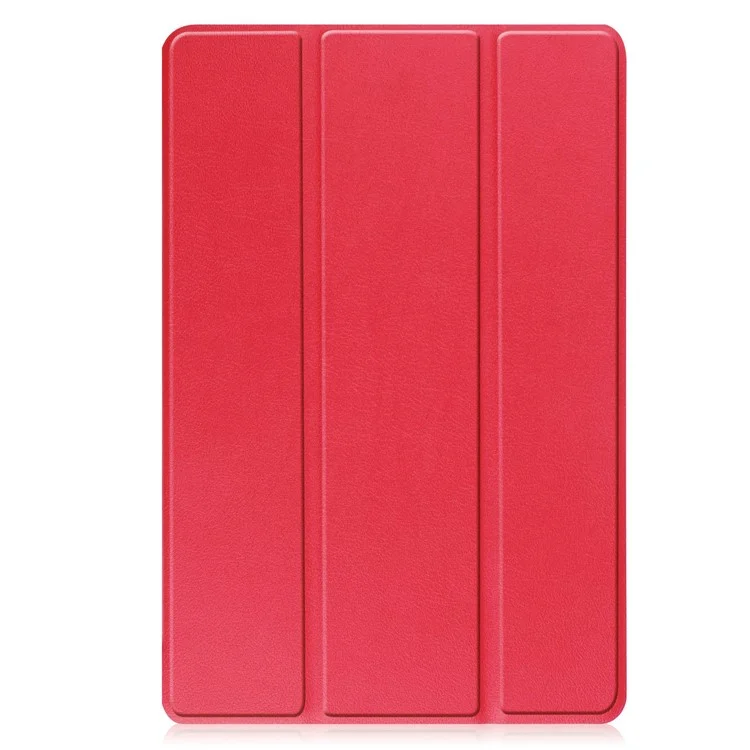 For Lenovo Tab M10 (Gen 3) TB-328FU/TB-328XU PU Leather Trifold Stand Cover Auto Sleep/Wake Case - Red