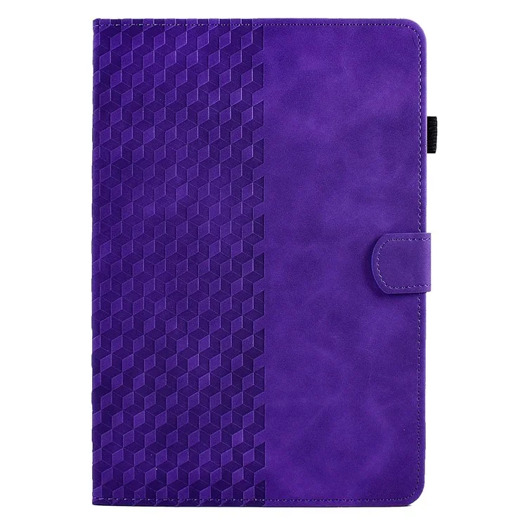 Protective Case for Universal 7 inch Anti-Fall Tablet Cover Pattern Imprinted Solid Color Auto Wake / Sleep Leather Case with Card Slots / Stand - Purple