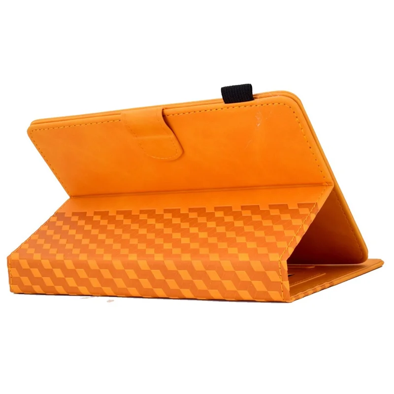 Anti-Fall Folio Flip Case for Universal 8 inch Tablet Protective Cover Pattern Imprinted Solid Color Auto Wake / Sleep Leather Case with Card Slots / Stand - Khaki