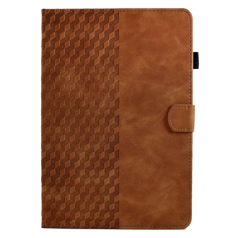Anti-Fall Folio Flip Case for Universal 8 inch Tablet Protective Cover Pattern Imprinted Solid Color Auto Wake / Sleep Leather Case with Card Slots / Stand - Brown
