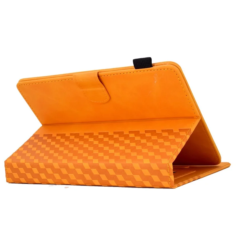 Étui anti-rayures pour tablette universelle de 10 pouces avec réveil/veille automatique, couverture en cuir avec motif imprimé, couleur unie, étui de protection avec fentes pour cartes/support - Kaki