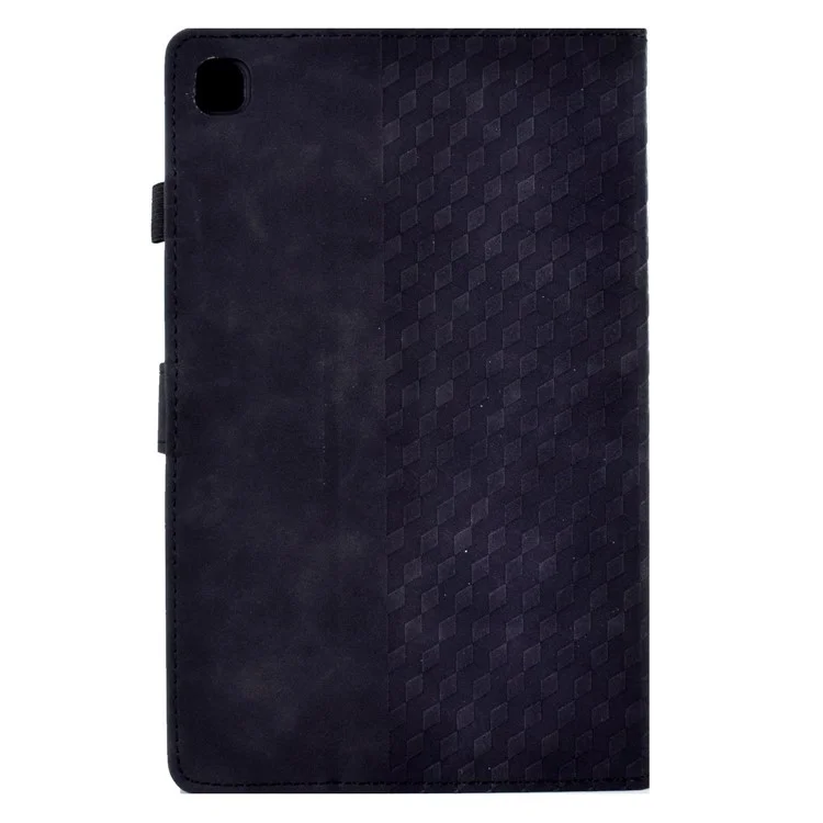 Para Samsung Galaxy Tab A7 Lite 8.7-inch (T220 / T225) Caso Protetor Anti-Queda Automático Despertar / Dormir Folio Flip Cover Padrão Impresso Caso Tablet com Slots para Cartões / Suporte - Preto