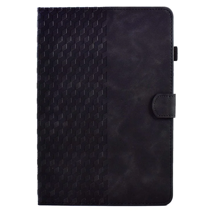 Para Samsung Galaxy Tab A7 Lite 8.7-inch (T220 / T225) Caso Protetor Anti-Queda Automático Despertar / Dormir Folio Flip Cover Padrão Impresso Caso Tablet com Slots para Cartões / Suporte - Preto