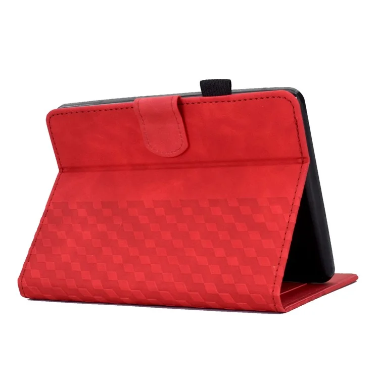 Para Amazon Kindle Paperwhite 5 (2021) Capa de Couro Anti-Queda Automática de Despertar / Sono Capa à Prova de Choque Padrão de Cor Sólida Impresso Protetor de Tablet com Slots de Cartão / Suporte - Vermelho