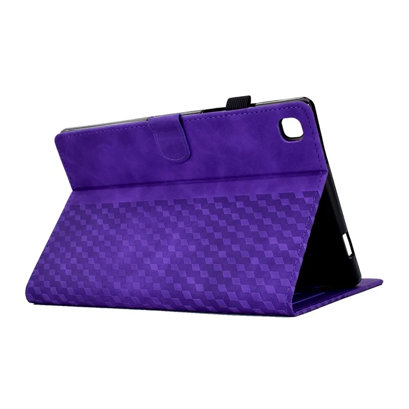 For Samsung Galaxy Tab S6 Lite (2024) / S6 Lite (2022) / S6 Lite (2020) (SM-P610 / 615) Leather Case Pattern Imprinted Stand - Purple