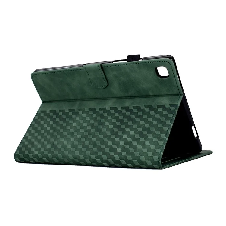 For Samsung Galaxy Tab S6 Lite (2024) / S6 Lite (2022) / S6 Lite (2020) (SM-P610 / 615) Leather Case Pattern Imprinted Stand - Green