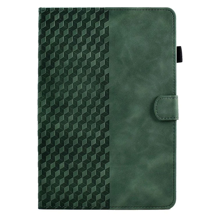 For Samsung Galaxy Tab S6 Lite (2024) / S6 Lite (2022) / S6 Lite (2020) (SM-P610 / 615) Leather Case Pattern Imprinted Stand - Green
