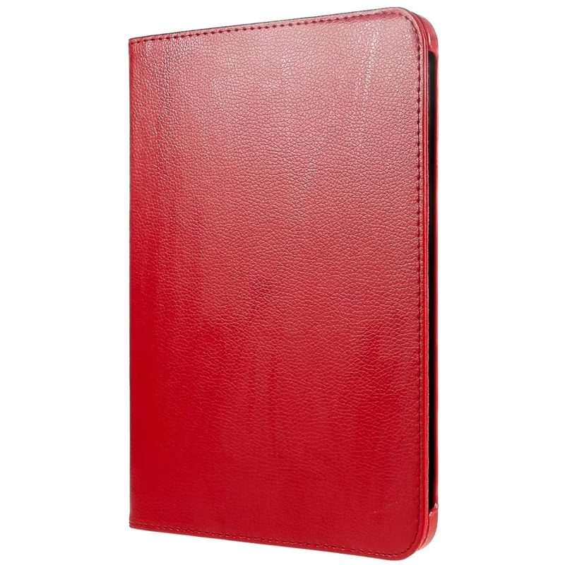 For iPad (2025) / 10.9 (2022) Protective Case Rotary Stand PU Leather Anti-Drop Tablet Cover with Elastic Band - Red