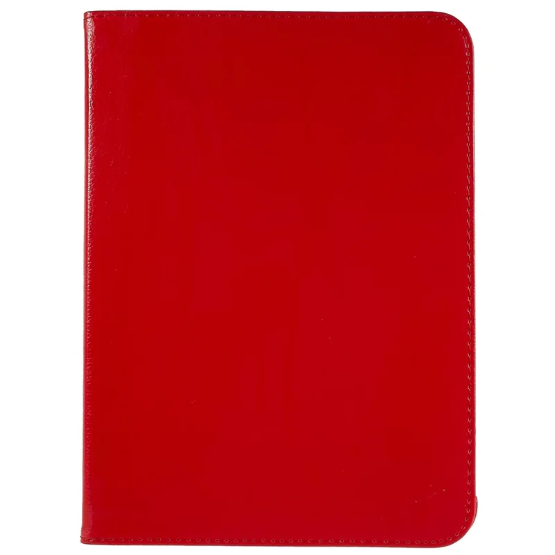 For iPad (2025) / 10.9 (2022) Protective Case Rotary Stand PU Leather Anti-Drop Tablet Cover with Elastic Band - Red