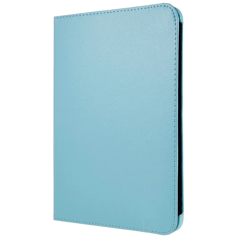 For iPad (2025) / iPad 10.9 (2022) Tablet Case PU Leather Protective Cover with 360 Degree Rotating Stand - Baby Blue