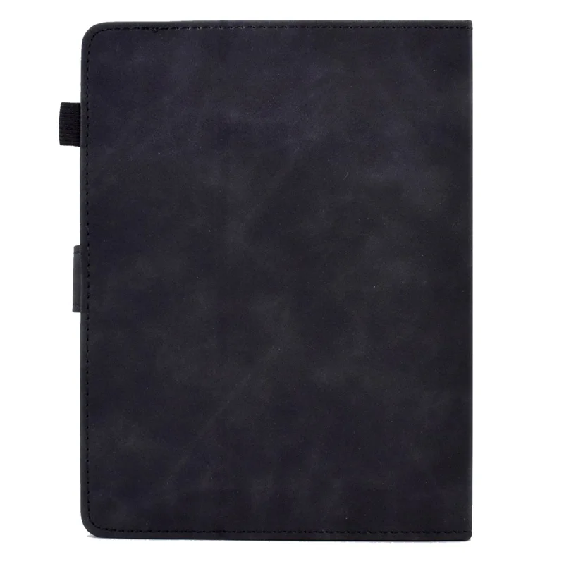 For 7-inch Universal Tablet Case Adjustable Stand Pattern Imprinted PU Leather Card Slot Magnetic Auto Sleep / Wake Protective Cover with Pen Holder - Black