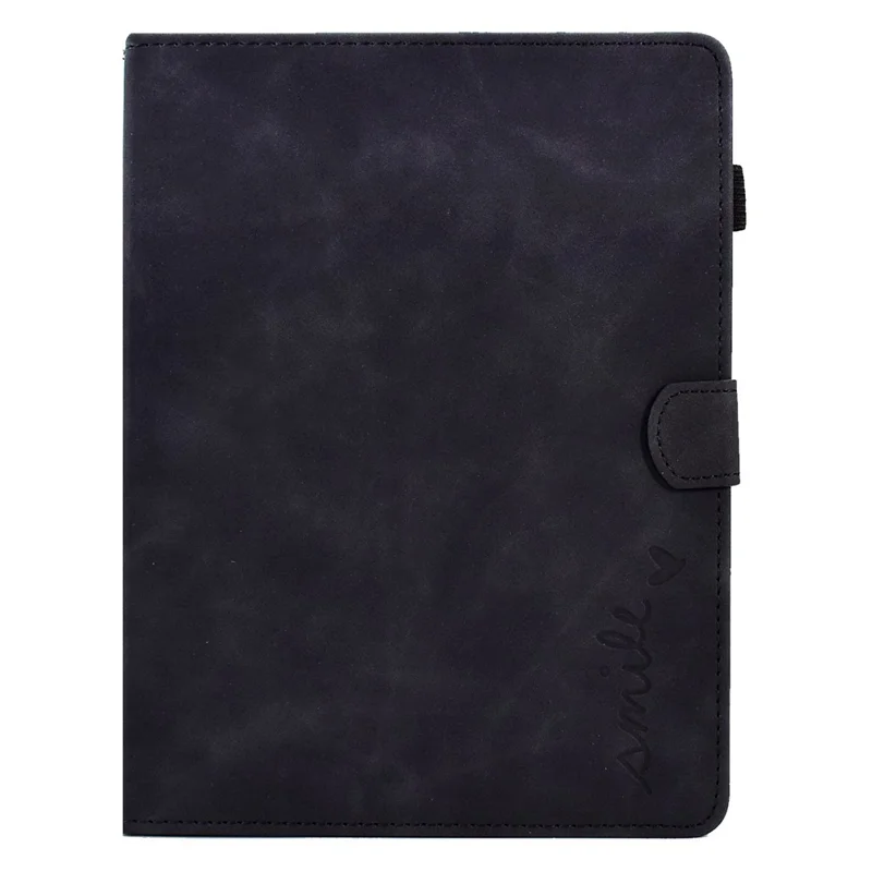 Pattern Imprinted Case for 8-inch Tablet, Card Slot Design PU Leather Folio Stand Cover with Pen Holder, Support Auto Sleep / Wake - Black