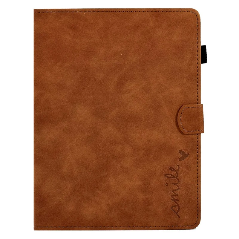 Pattern Imprinted Case for 8-inch Tablet, Card Slot Design PU Leather Folio Stand Cover with Pen Holder, Support Auto Sleep / Wake - Brown