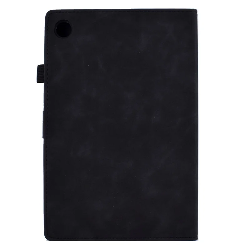 For Huawei Enjoy Tablet 2  /  MatePad T 10 9.7 inch  /  T 10S 10.1 inch  /  Honor Pad 6 10.1-inch  /  Pad X6 9.7 inch Tablet Case Pattern Imprinted PU Leather Card Slots Stand Cover - Black