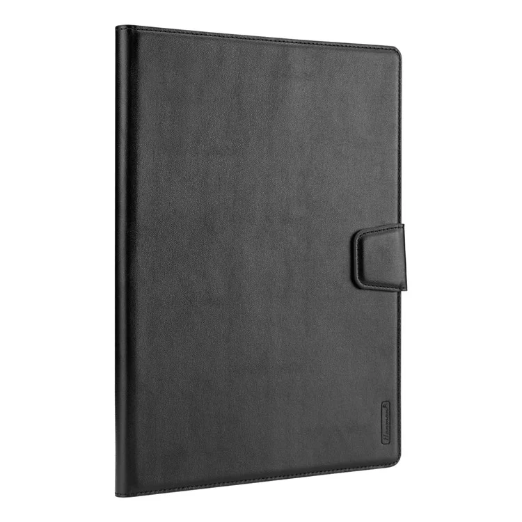 Serie Hanman Mill Para Samsung Galaxy Tab S6 Lite / S6 Lite (2022) PU Cubierta de Tapa de la Billetera de Cuero Tapa de Protección Magnética a Prueba de Gota - Negro