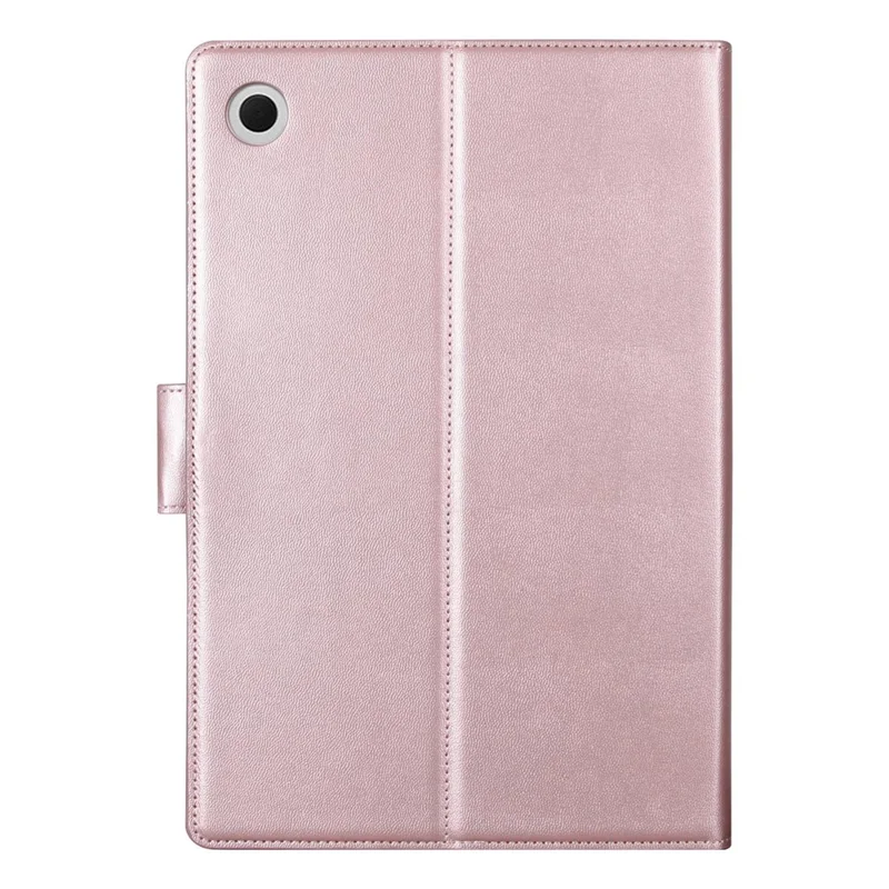 HANMAN Mill Series for Samsung Galaxy Tab A8 10.5 (2021) / (2022) PU Leather Tablet Case Stand Wallet Full Protection Cover - Rose Gold