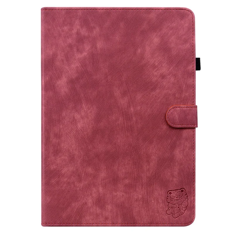 Caixa de Tablet de Couro PU Para Xiaomi Redmi Pad, Suporte Para Cartão de Suporte - Vermelho