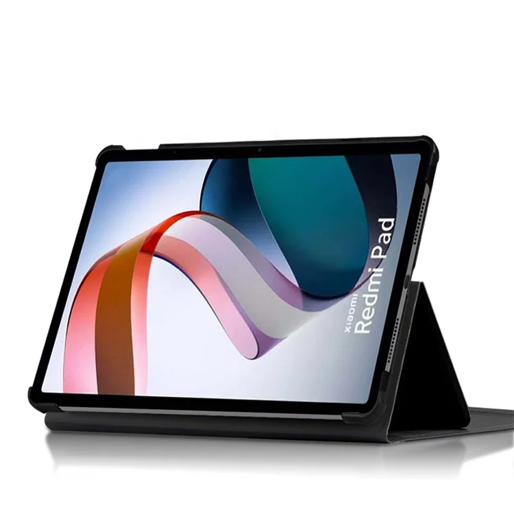 Jiuyu Para Xiaomi Redmi Pad, Una Caja de Teclado Bluetooth Inalámbrica Desmontable Con Cubierta de Cuero - Negro