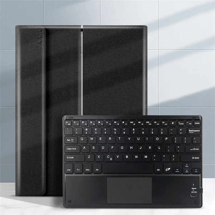 Jiuyu Para Xiaomi Redmi Pad, Una Caja de Teclado Bluetooth Inalámbrica Desmontable Con Cubierta de Cuero - Negro