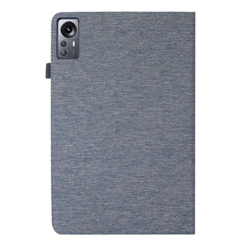 For Xiaomi Pad 5 Pro 12.4 (2022) Cloth Texture PU Leather Stand Case Tablet Protective Cover with Card Slots - Blue