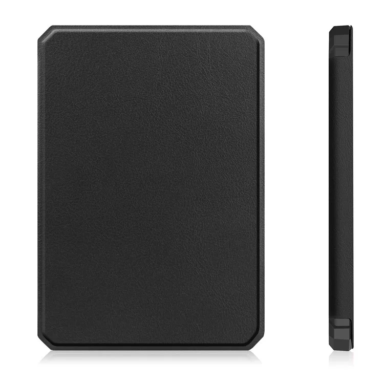 Pour Amazon Kindle 6" (2022) Étui en PU + TPU Full Protection E-Reader Cover avec Auto Sleep / Wake - Noir