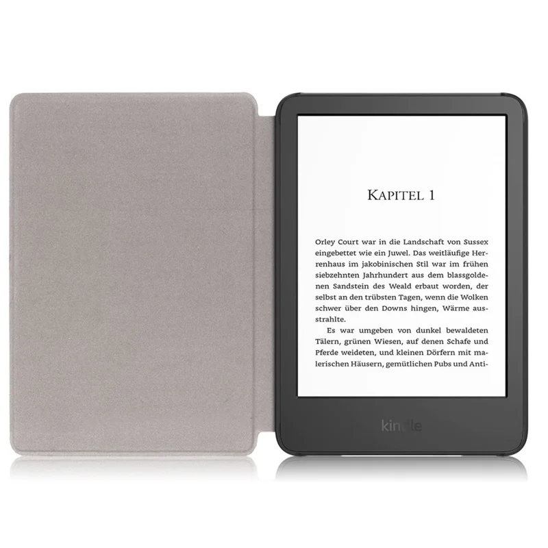 Für Amazon Kindle Youth Edition 2022 Musterdruck-Tablet-Hülle aus PU-Leder, automatische Ein-/Aus-Funktion, intelligente stoßfeste Schutzhülle - Galaxy