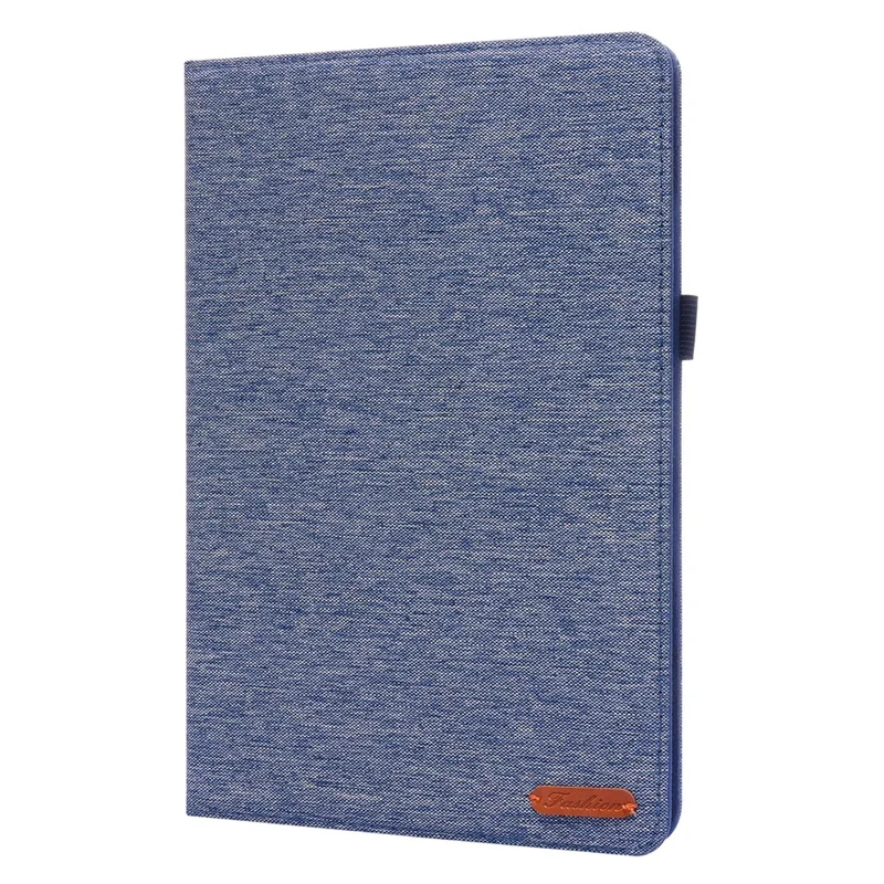 Para Xiaomi Pad 5 / Pad 5 Pro Pano Protection Teclet de Textura Pro Proteção de Corpo Inteiro PU Carta Carto Folio - Azul